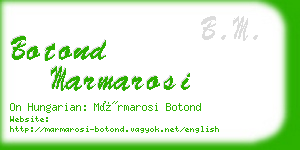 botond marmarosi business card